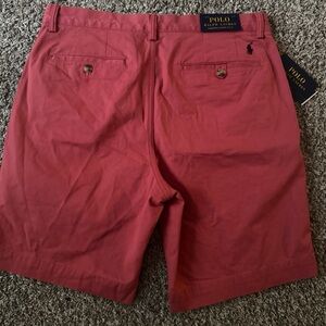 Polo Ralph Lauren Pink Salmon Red Chino Shorts Men's Size 32